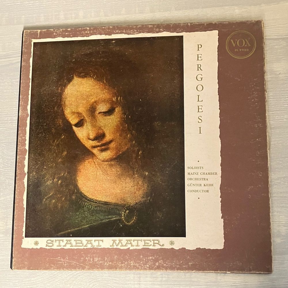 Pergolesi: Stabat Mater vinyl